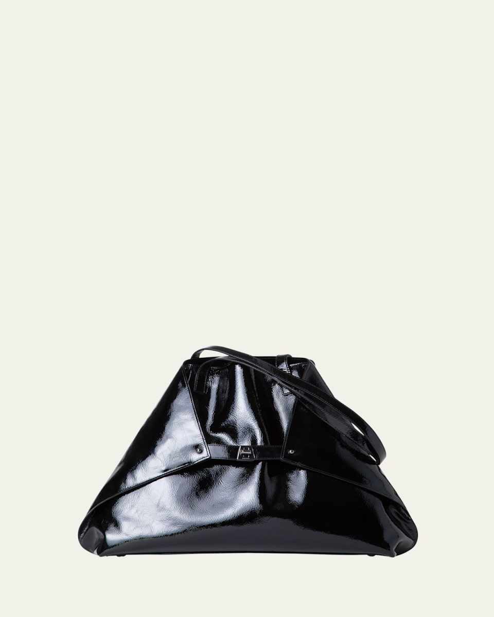 Ai Medium Lacquered Leather Tote Bag