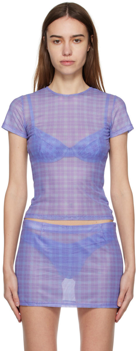 Miaou Purple Mini Tee T-Shirt