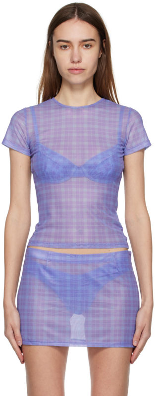 Miaou Purple Mini Tee T-Shirt