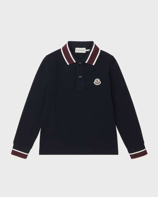 Boy's Logo-Print Polo Shirt, Size 4-