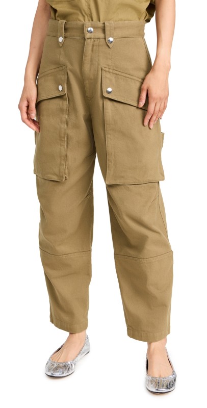 Isabel Marant Étoile Jannick Trousers Khaki