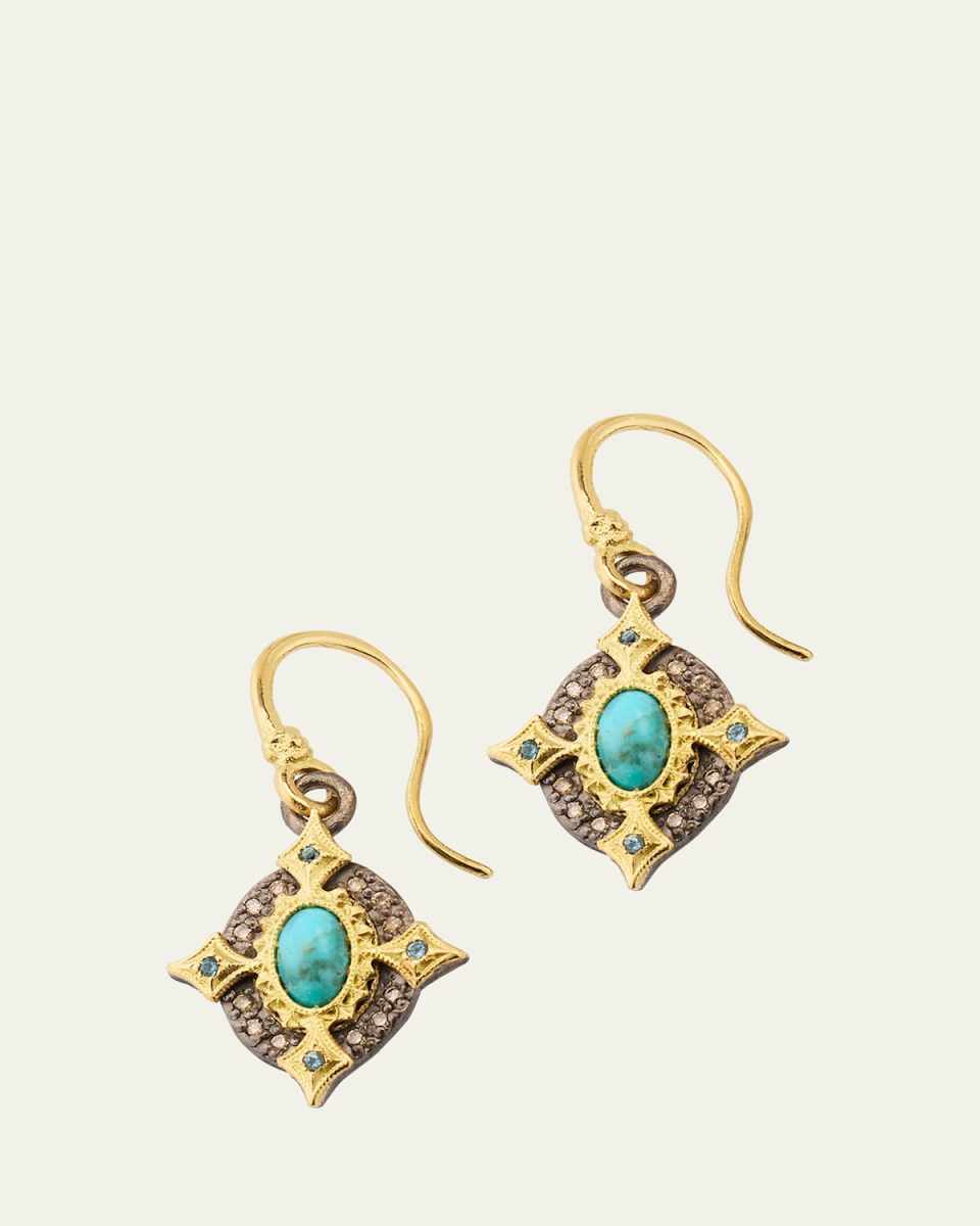 Turquoise Crivelli Drop Earrings
