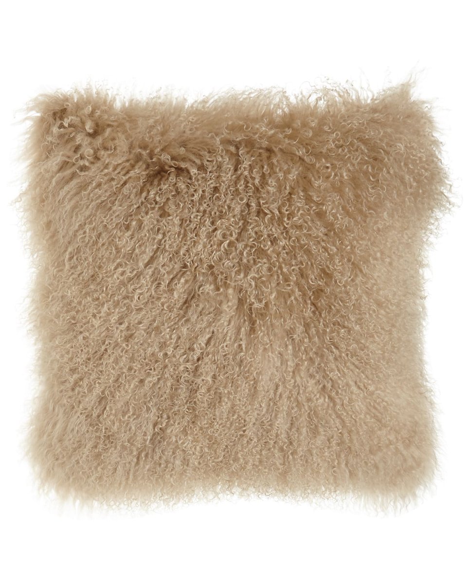Camel Tibetan Lamb Pillow