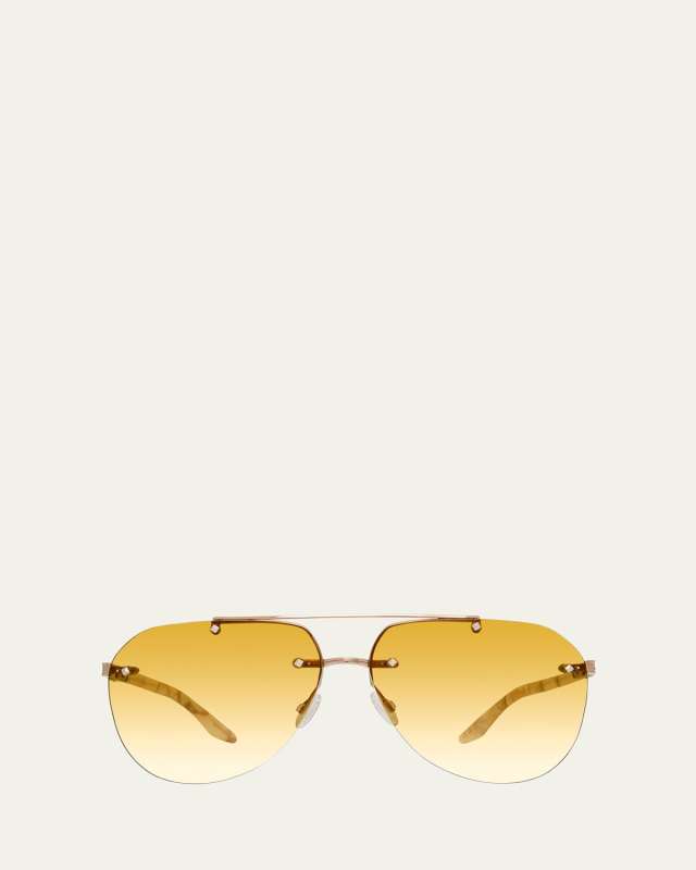 Jean Metal & Zyl Aviator Sunglasses