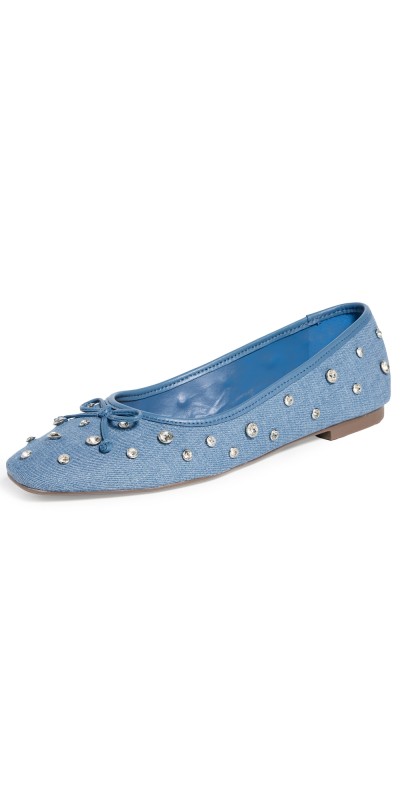 Schutz Arissa Ballet Flats Azul/Summer Jeans