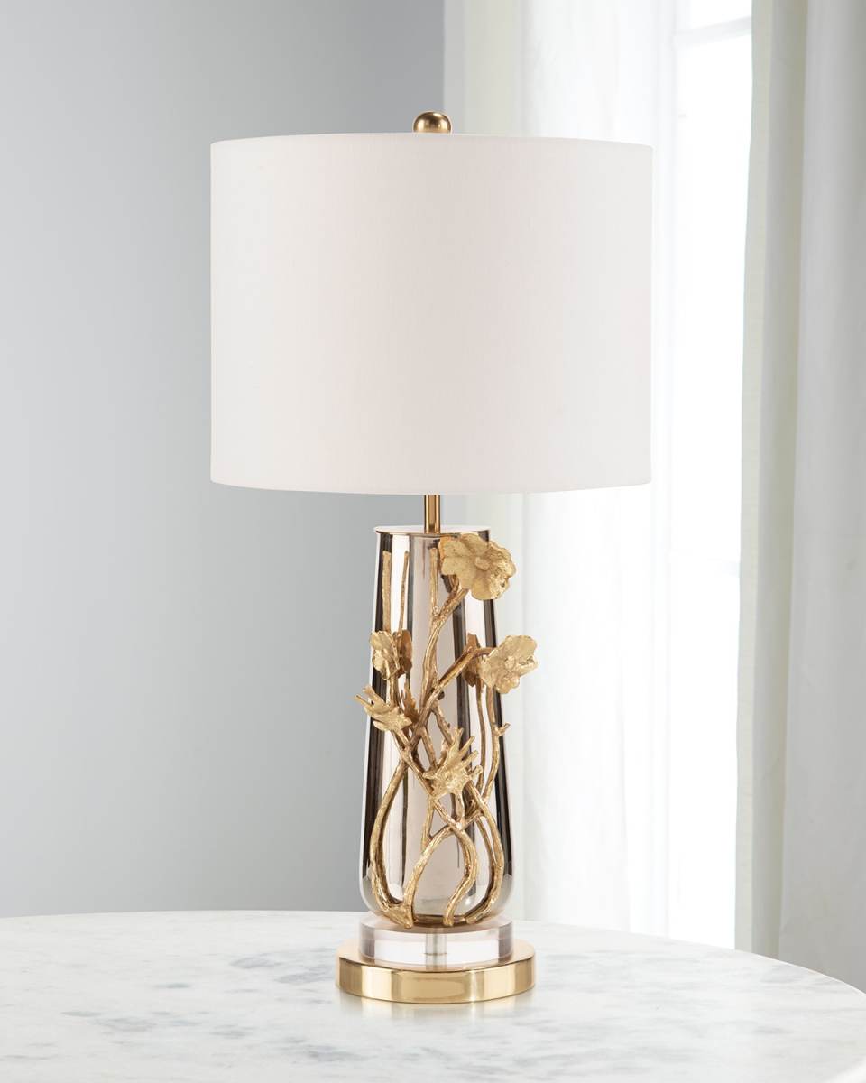 Nickel Poppy Table Lamp