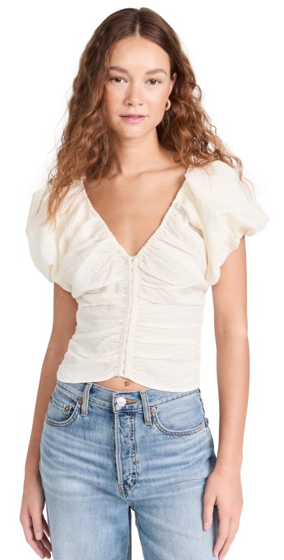 ASTR the Label Tameka Top Off White