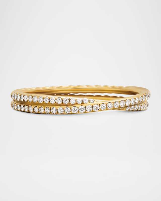 3.14mm DY Crossover Band Ring in 18K Gold