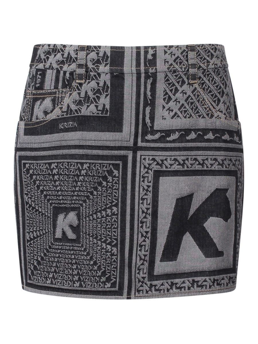 K Krizia Mini Jupe - Noir
