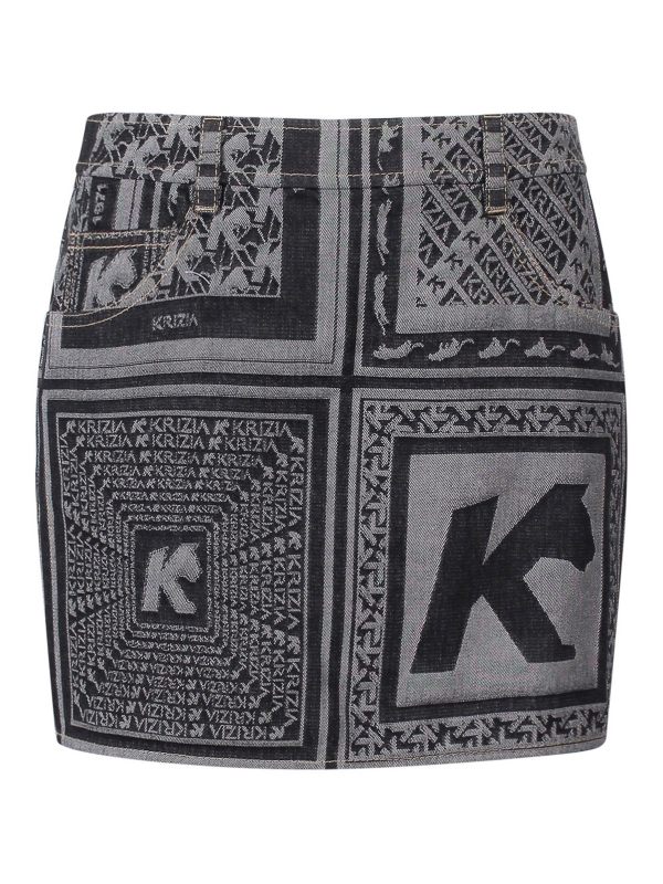 K Krizia Mini Jupe - Noir