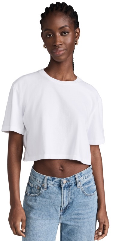 AGOLDE Anya Tee White