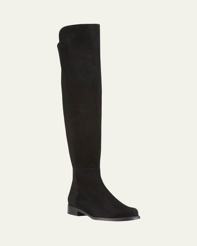 5050 Suede & Gabardine Over-the-Knee Boots