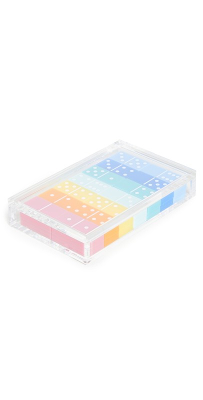 Tizo Design Tizo Lucite Multi Color Domino Set Multi One Siz