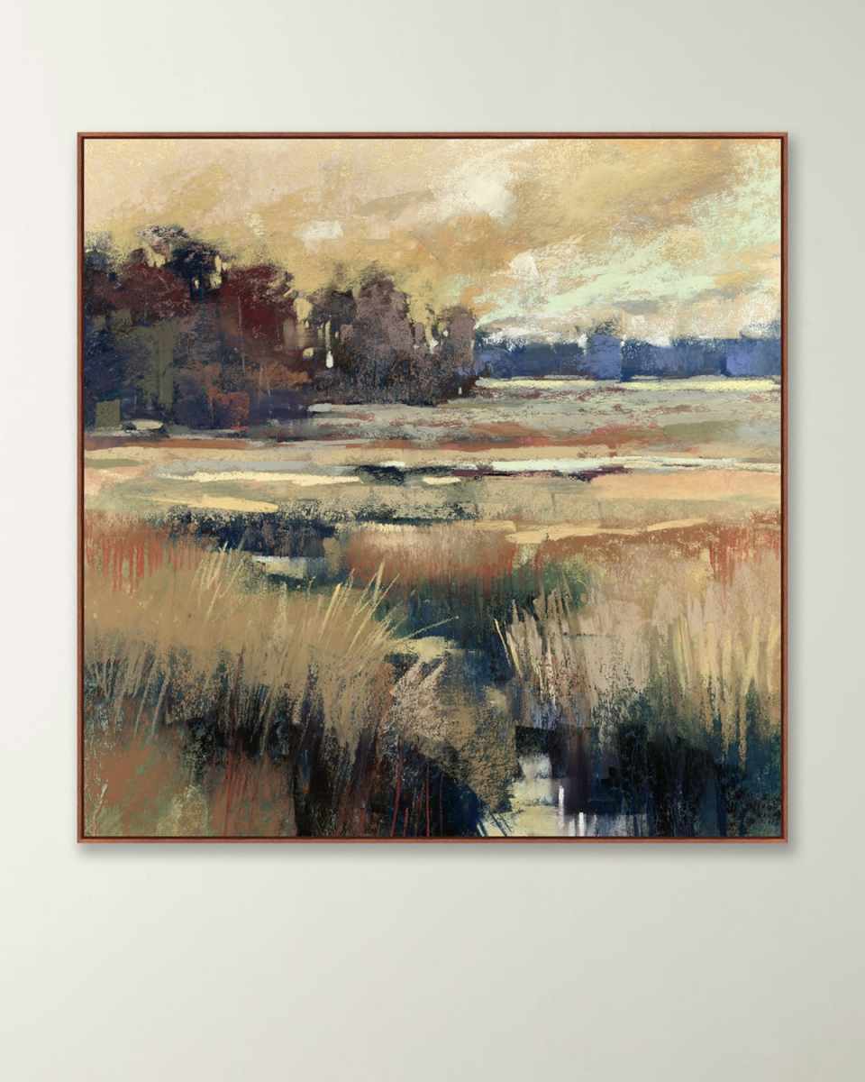 "Golden Ribbons" Wall Art on Canvas