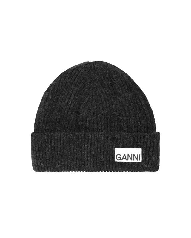Light Structured Rib Knit Beanie Phantom