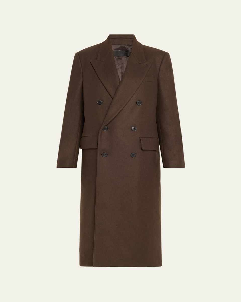 Edmont Double-Breasted Long Coat