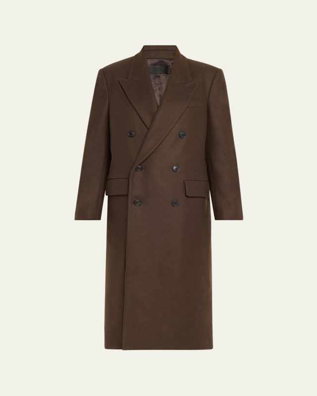 Edmont Double-Breasted Long Coat