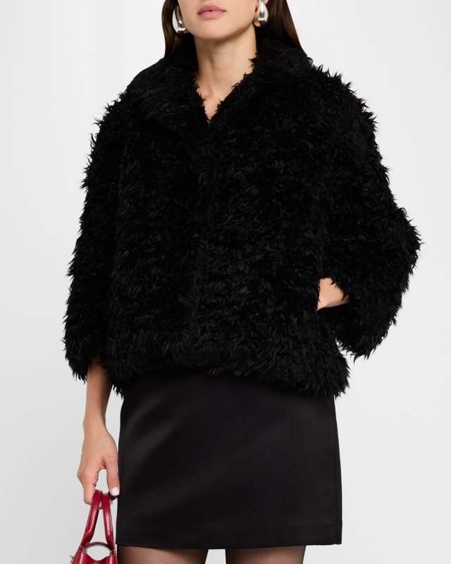 Shaggy Faux-Fur Lady Jacket