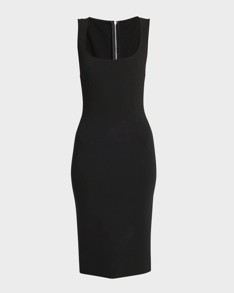 Sleeveless Jersey Midi Dress