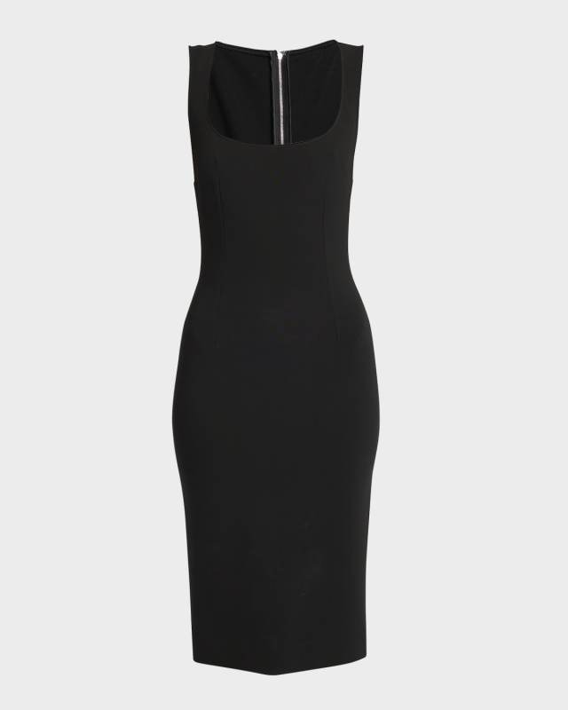 Sleeveless Jersey Midi Dress