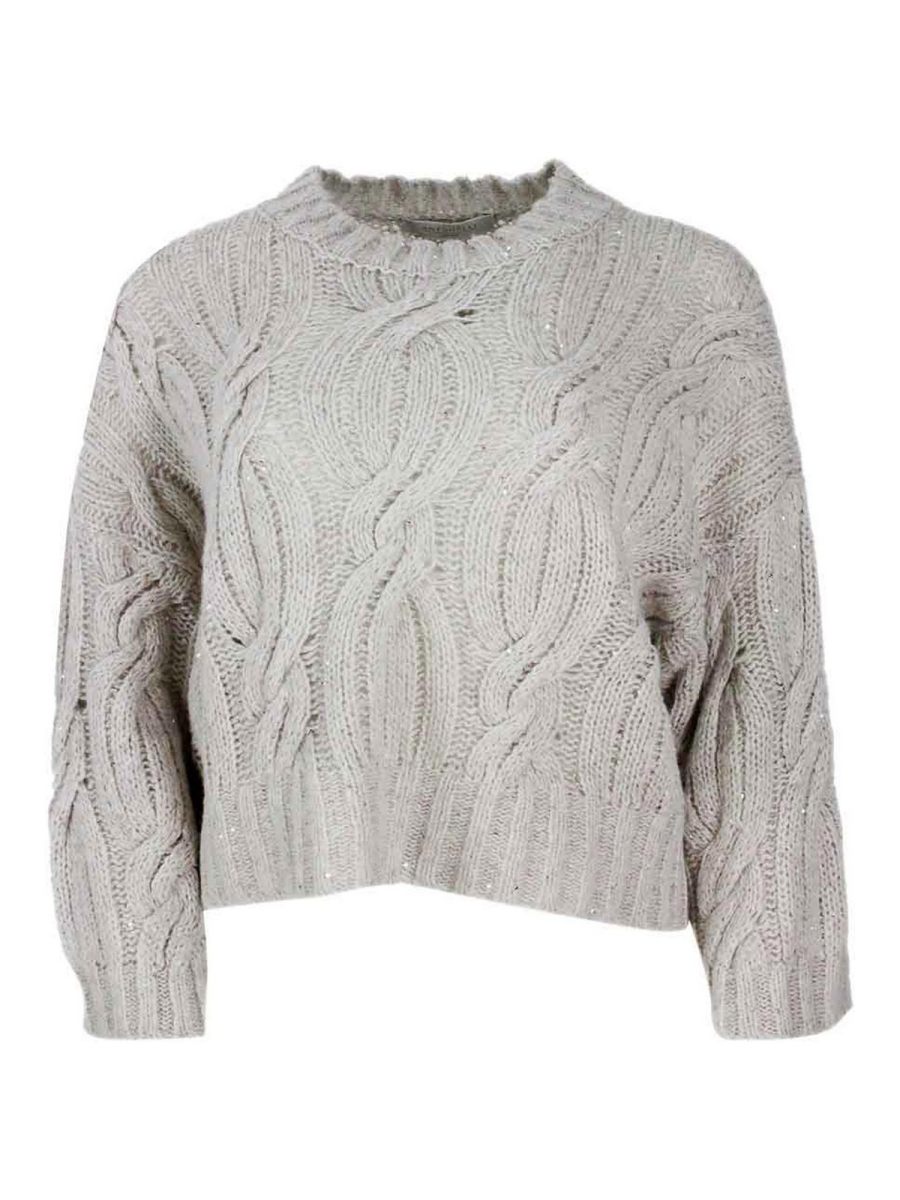Antonelli Firenze Pull Col Rond - Beige