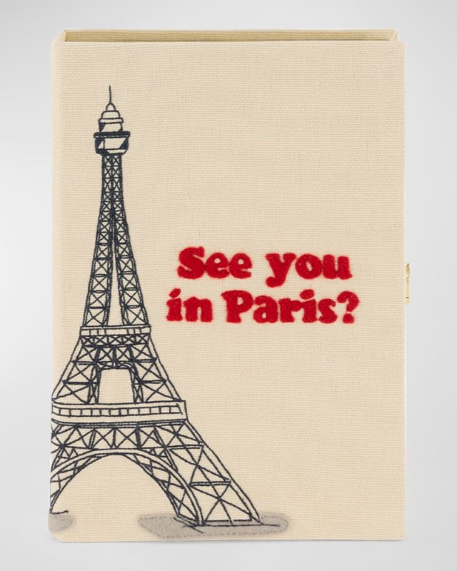 See You in Paris? Book Clutch Bag