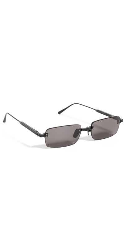Chimi Rimless Rectangular Sunglasses Parallel Black