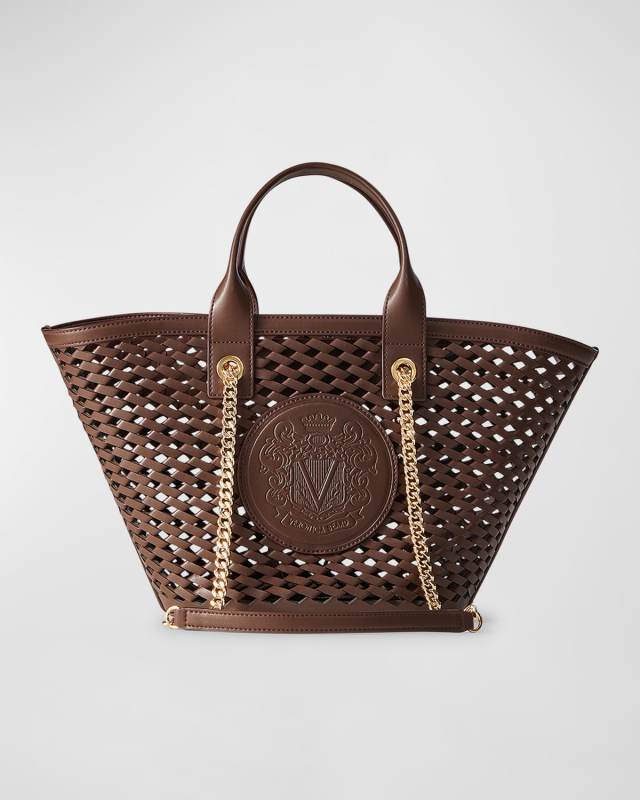 The Crest Small Cutout Market Tote Bag