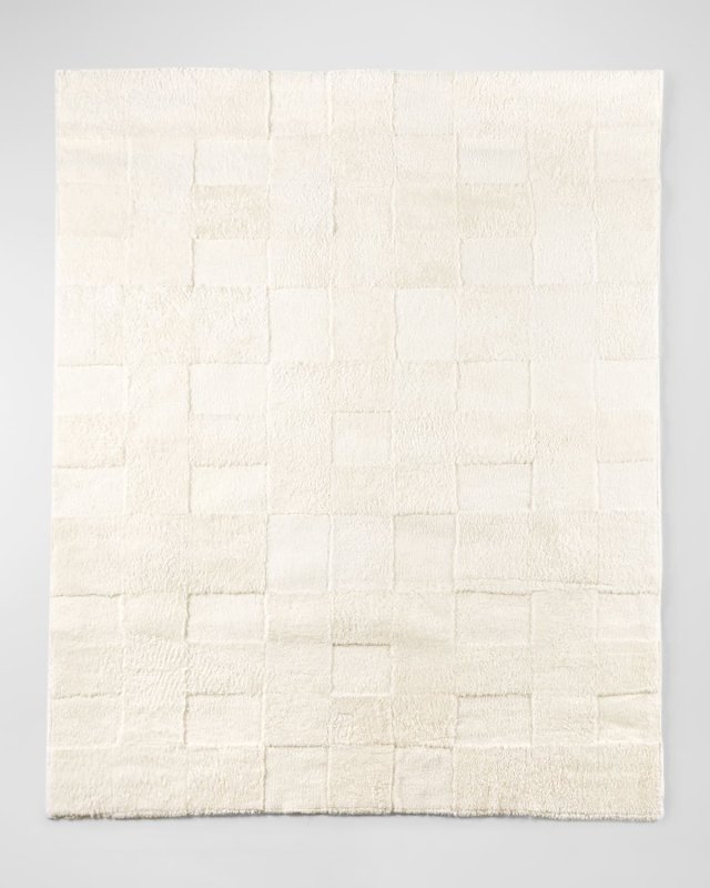 Patchwork Shearling Rug, 9' x 12'