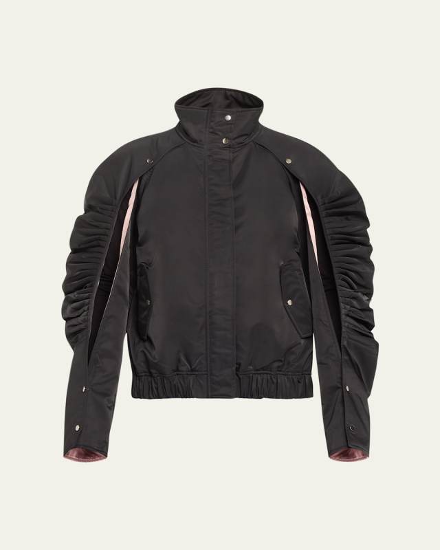 Decon High-Neck Crossover Bomber Jacket