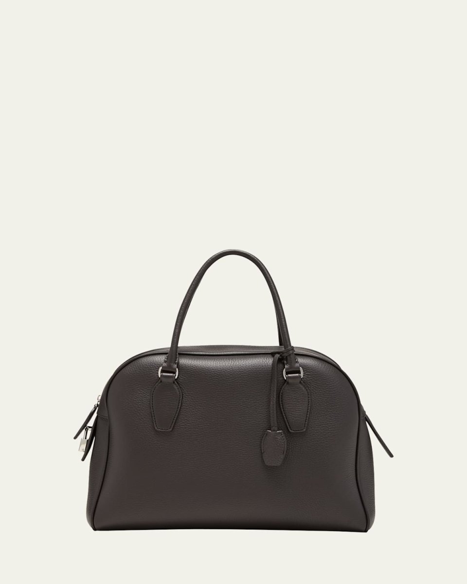 India 12.00 Top Handle in Deerskin Leather