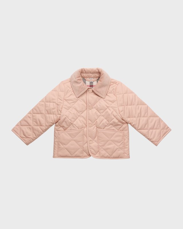 Girl's Indy Diamond Quilted Jacket, Size 6M-2