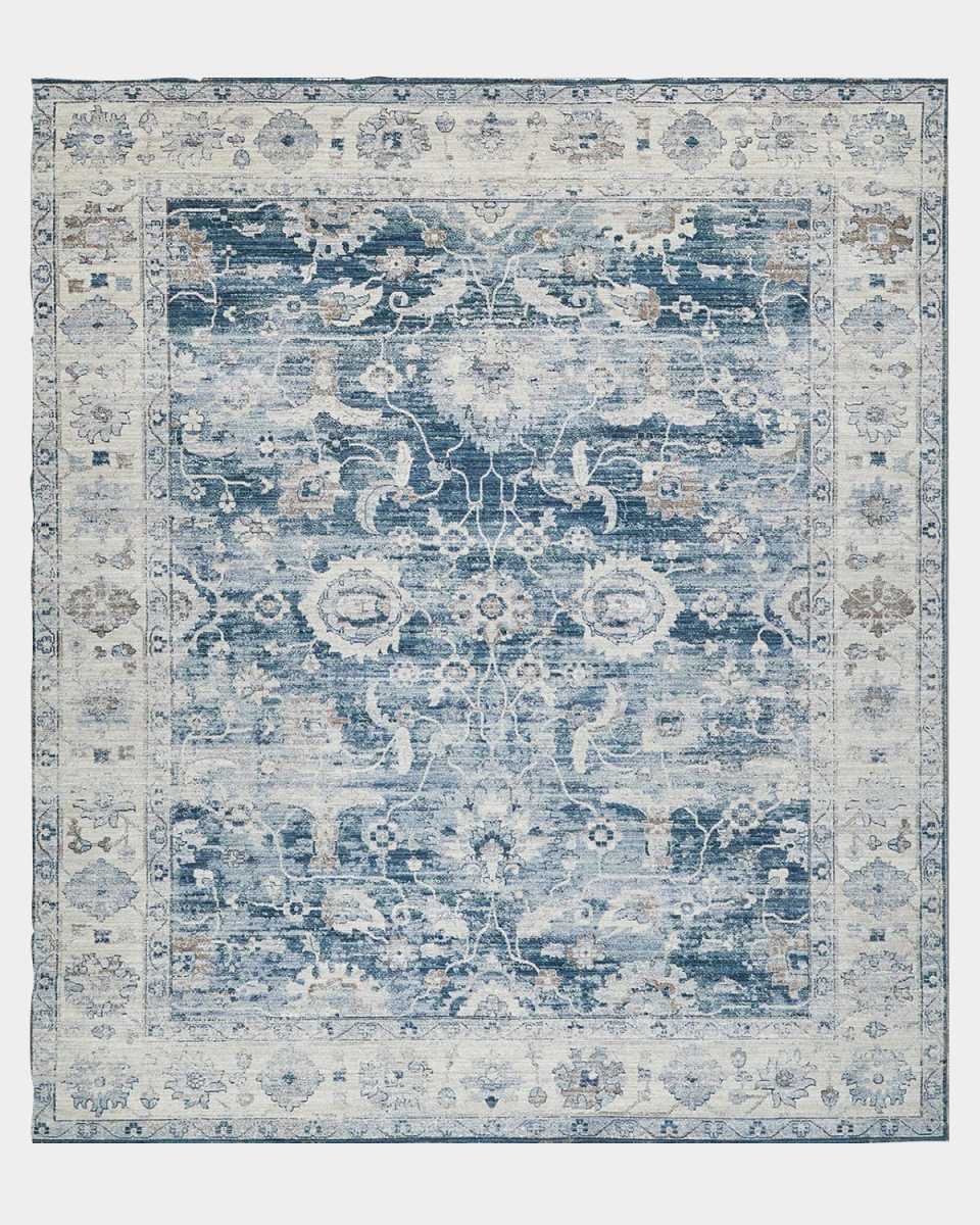 Vintage Loom Blue & Beige Rug, 12' x 15'