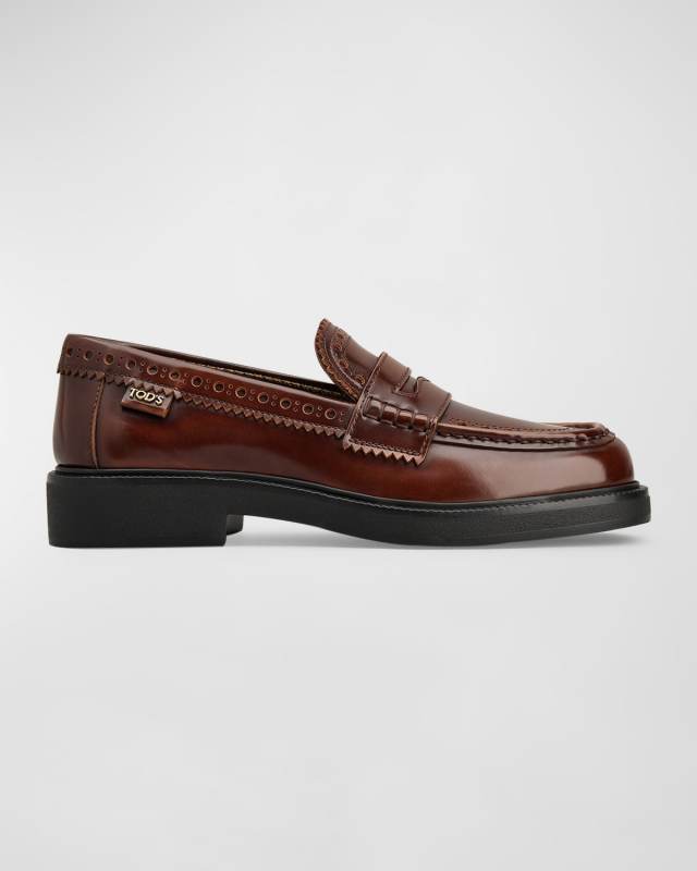 Gomma Classic Leather Penny Loafers