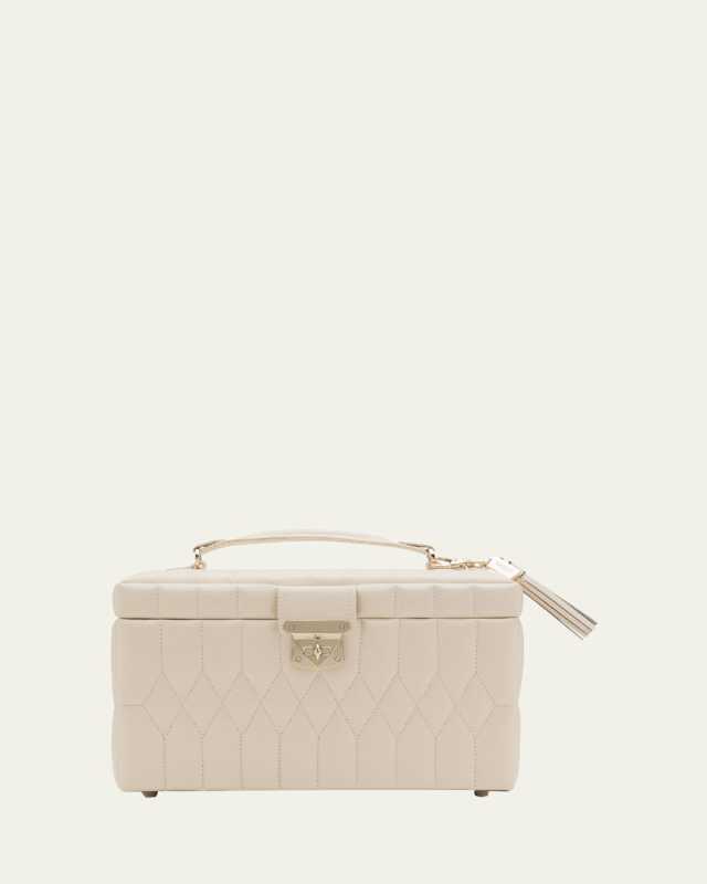 Caroline Ivory Medium Jewelry Case