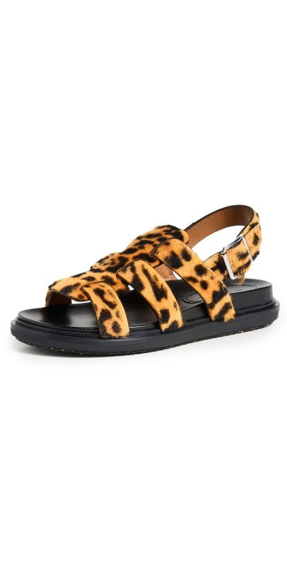 Marni Fussbett Gladiator Sandals Gold
