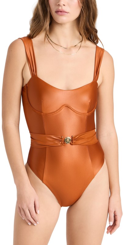 Devon Windsor Millie One Piece Swimsuit Spice