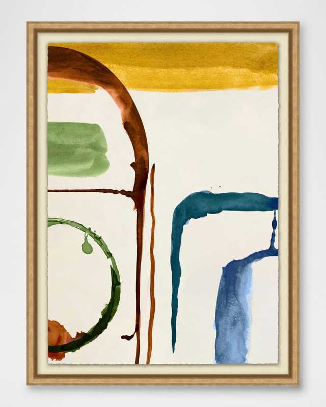 "Picnic Rings 2" Framed Giclee Wall Art