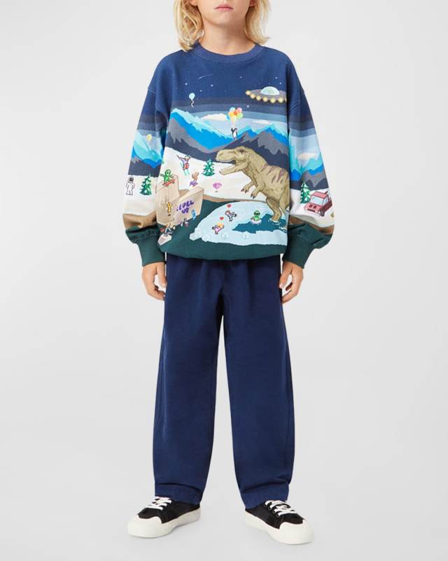 Boy's Monti Animated Sweatshirt, Size 8-