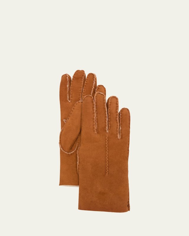 Lambskin Shearling-Lined Gloves