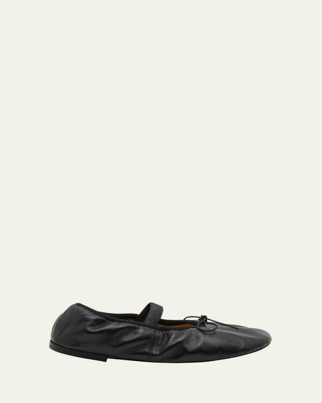 Glove Leather Mary Jane Ballerina Flats