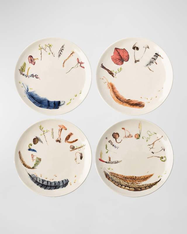 Forest Walk Tidbit Plates, Set of 4