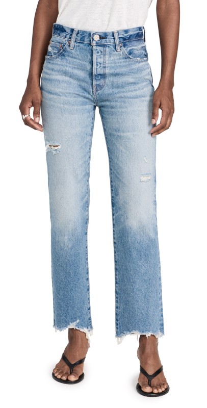 MOUSSY VINTAGE Colemont Straight Jeans Light Blue