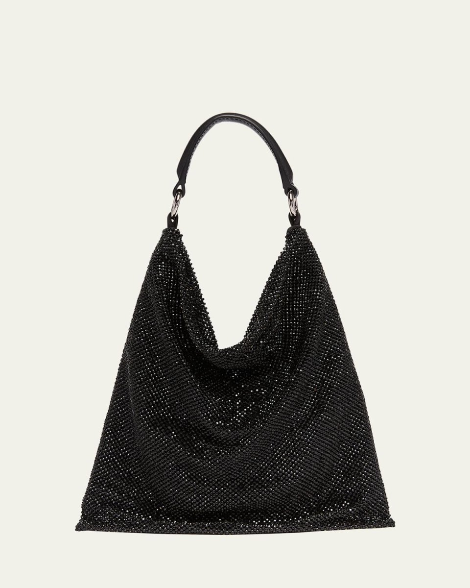 Bella Ciao Mesh Crystal Hobo Bag
