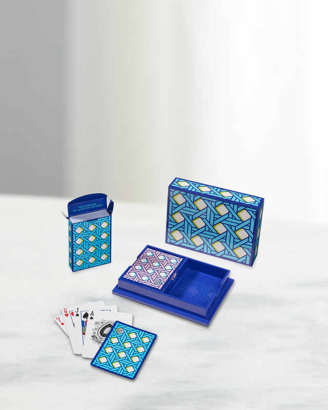 Basketweave Lacquer Card Set