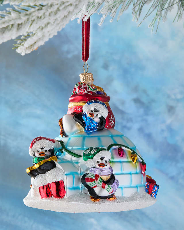 Chilly Igloo Rescue Christmas Ornament