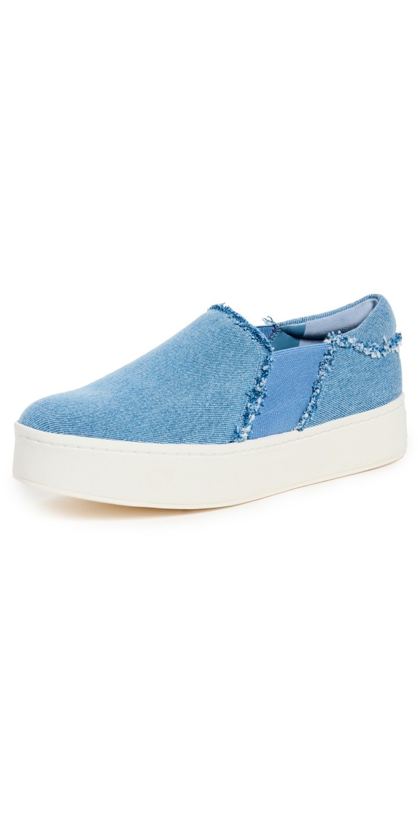 Vince Warren Fray Sneakers Jeans Blue