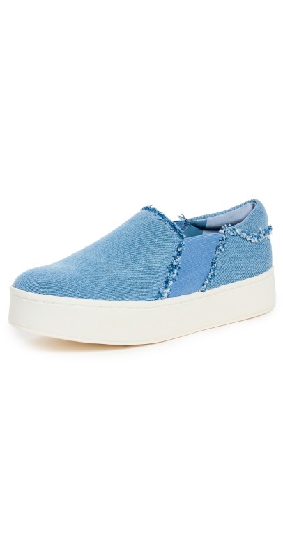 Vince Warren Fray Sneakers Jeans Blue