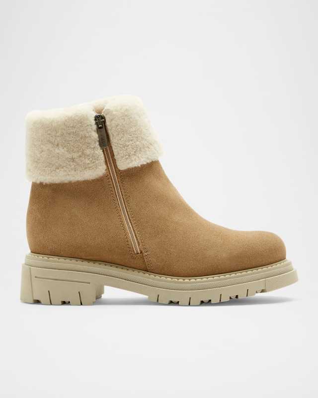Declan Suede Shearling Winter Booties
