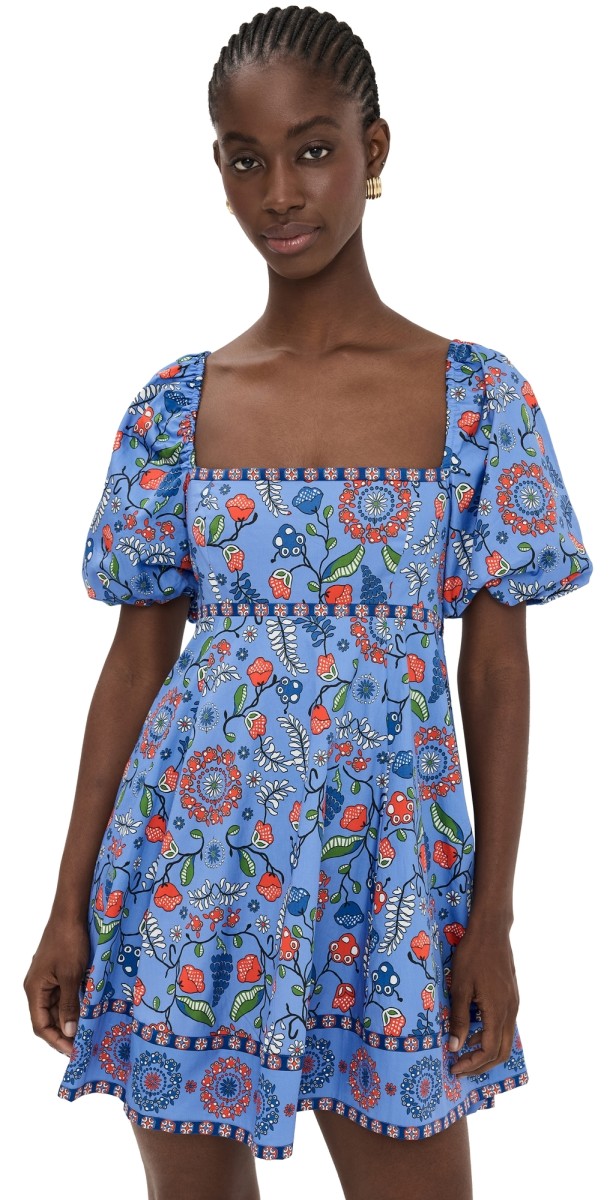 Hill House Home Mini Matilda Dress Swedish Floral/Blue Multi